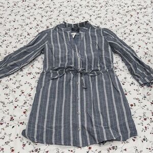 A&F Striped Button-Down Dress